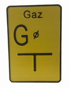 Tabliczka oznaczeniowa do zasuw "G"
